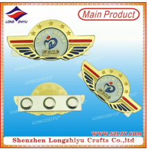 Gold Plated Never Rust Magnetic Metal Badges